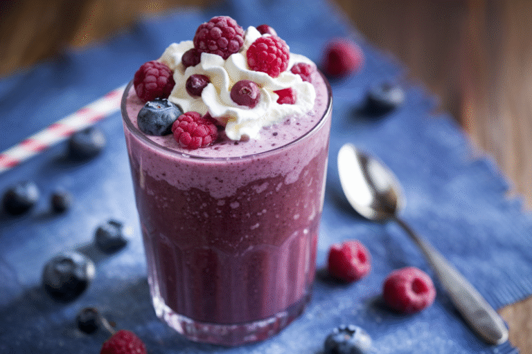 Frozen Mixed Berry Smoothie That Tastes Like Dessert But Acts Like a Multivitamin