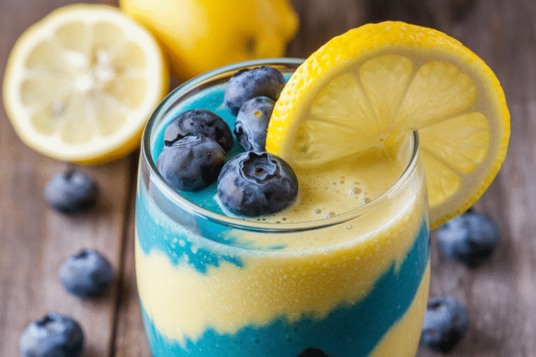 Refreshing-anti-inflammatory-lemon-blueberry-smoothie-recipe