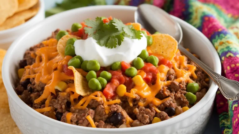 Crockpot Taco Casserole