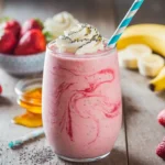 frozen strawberries and bananas smoothie