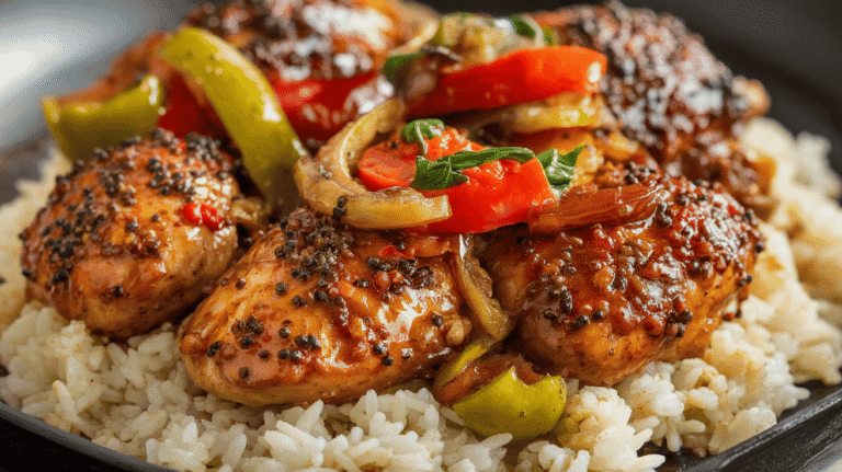 Savory Black Pepper Chicken