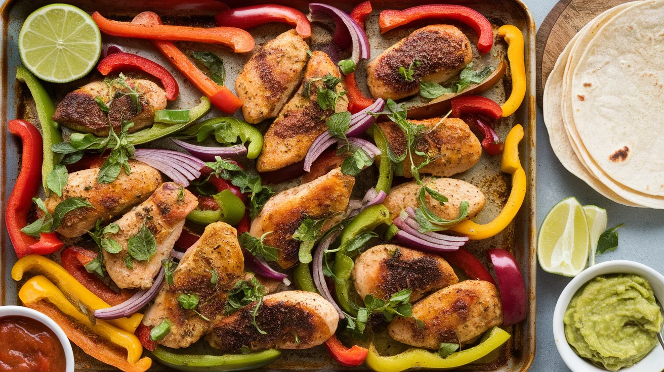 Sheet Pan Chicken Fajitas