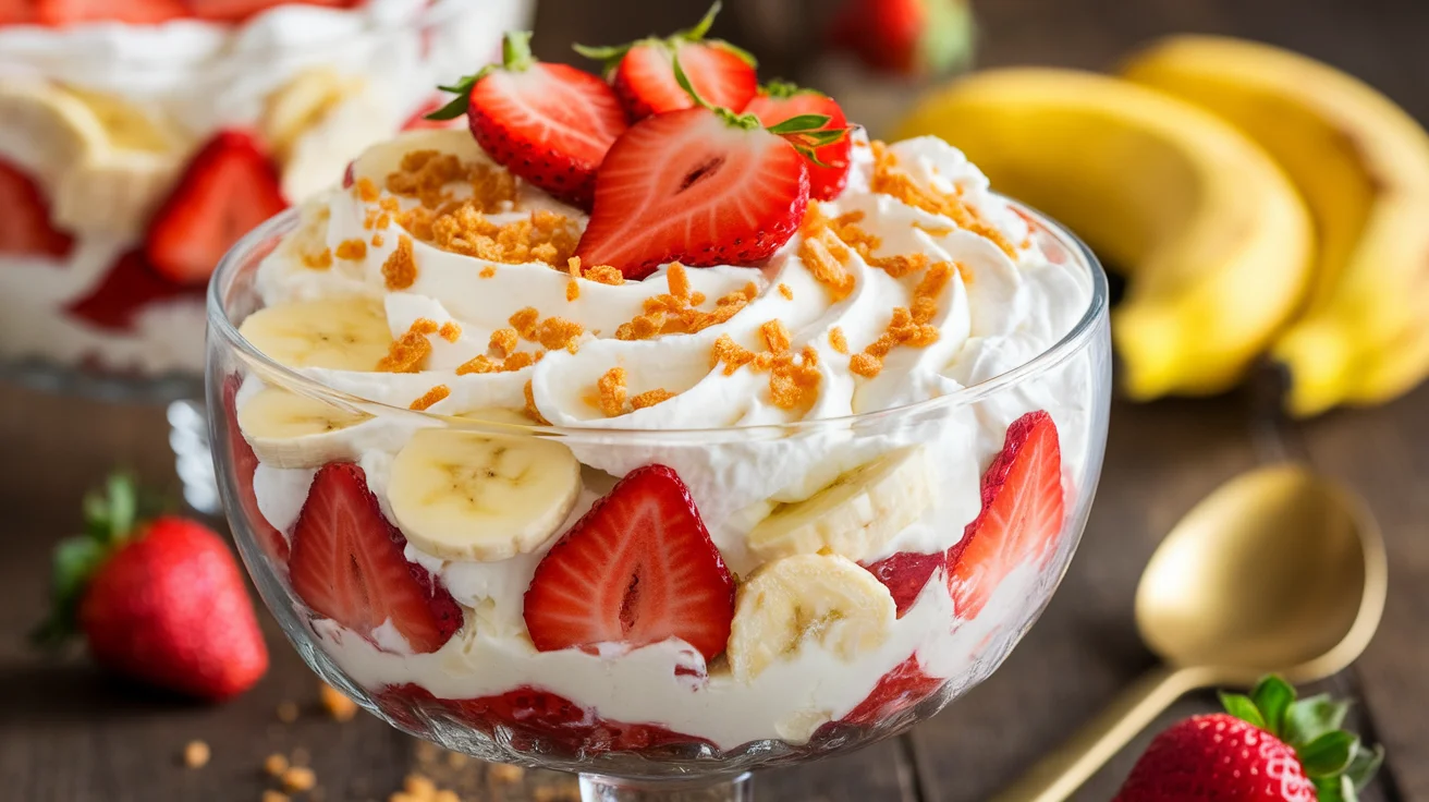 Strawberry Banana Cheesecake Salad
