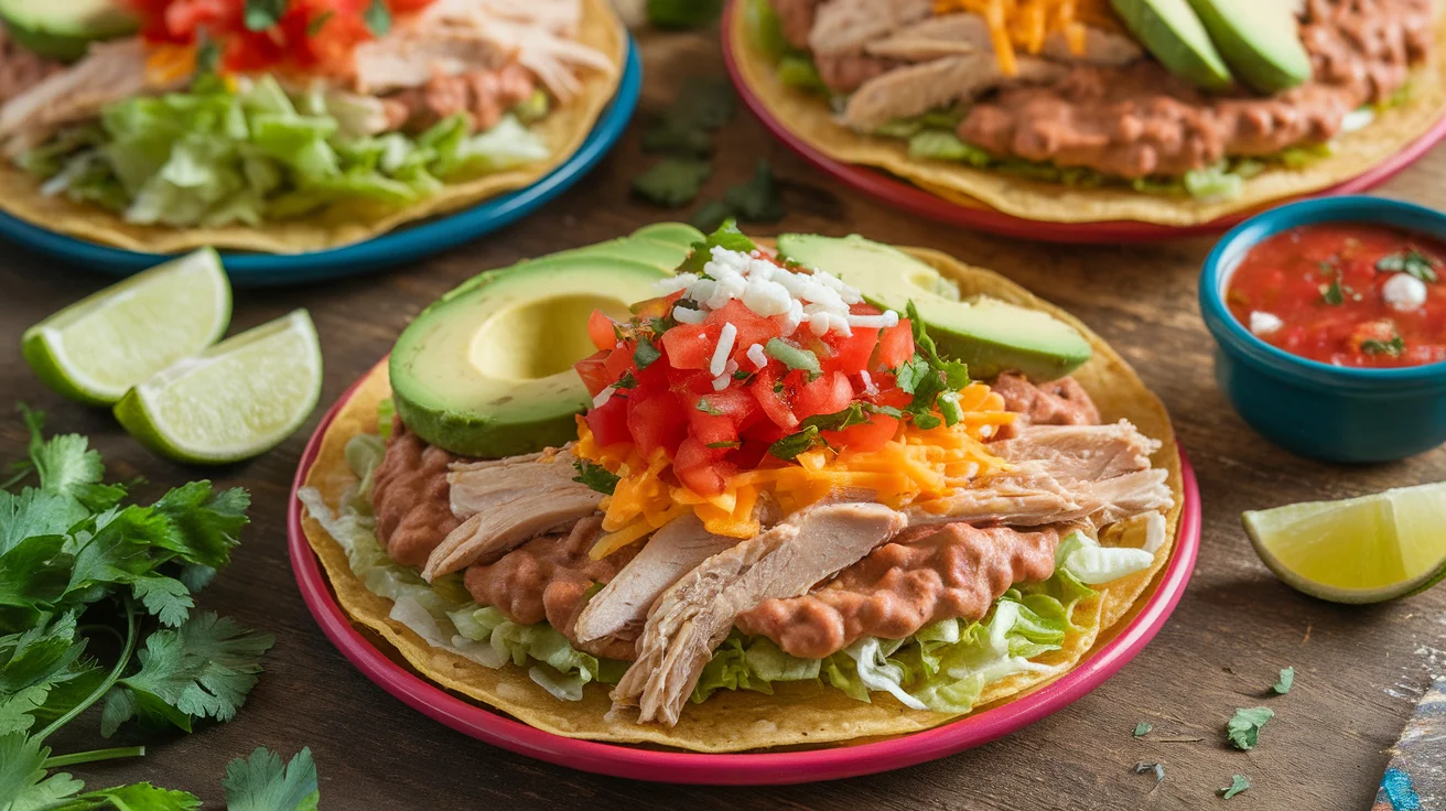 Tasty Rotisserie Chicken Tostadas