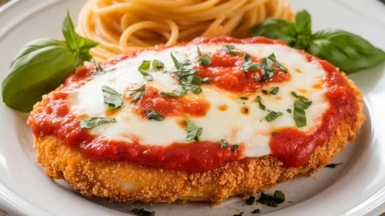 Baked chicken parmesan