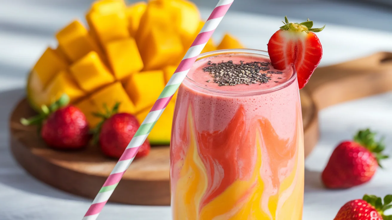 strawberry mango delight smoothie