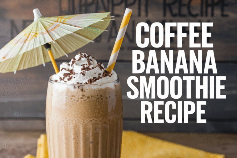 Coffee Banana Smoothie Recipe That Tastes Like Dessert and Works Like a Wake-Up Call