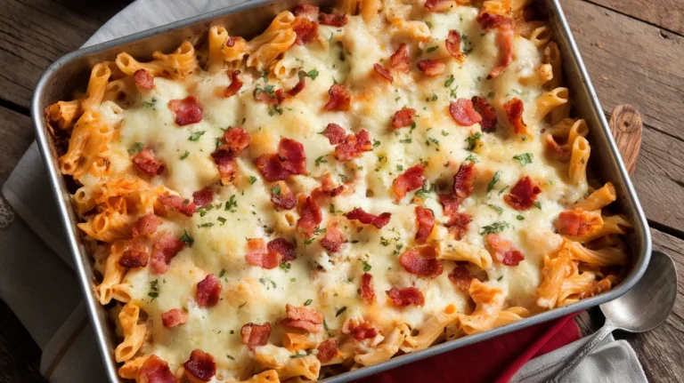 Chicken Bacon Ranch Pasta Bake