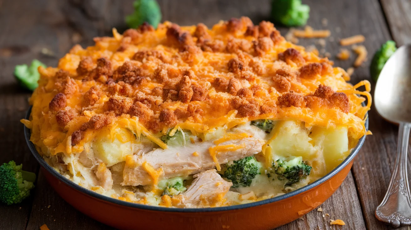 Chicken Potato Broccoli Casserole