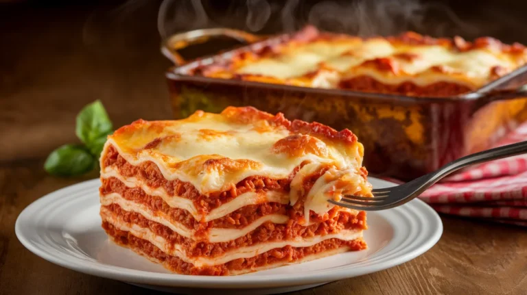 Classic Lasagna with Meat Sauce