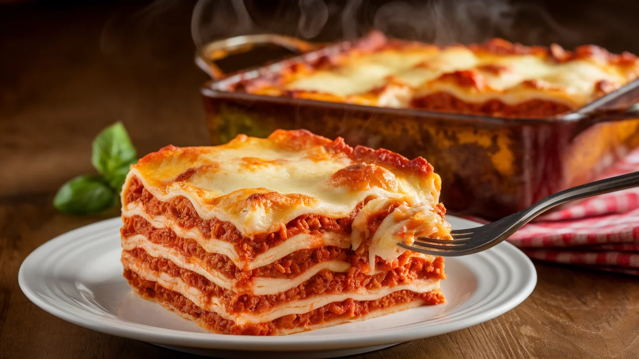 Classic Lasagna with Meat Sauce