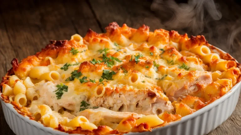 Creamy Chicken Alfredo Pasta Bake Recipe