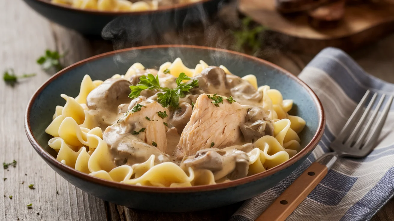 Crock Pot Chicken Stroganoff