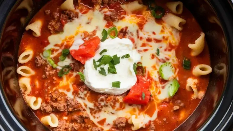 Crockpot Lasagna Soup