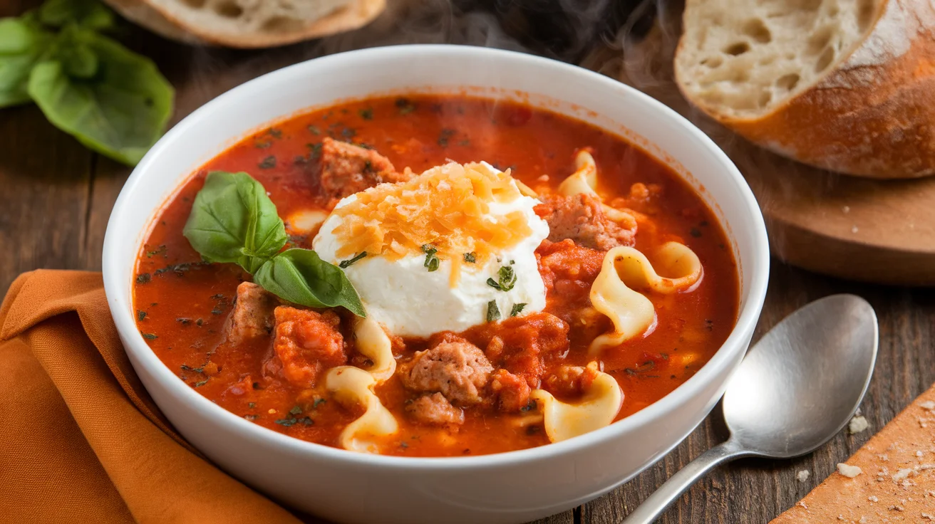 High Protein Lasagna Soup