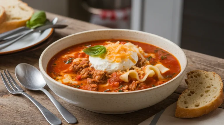 One Pot Lasagna Soup