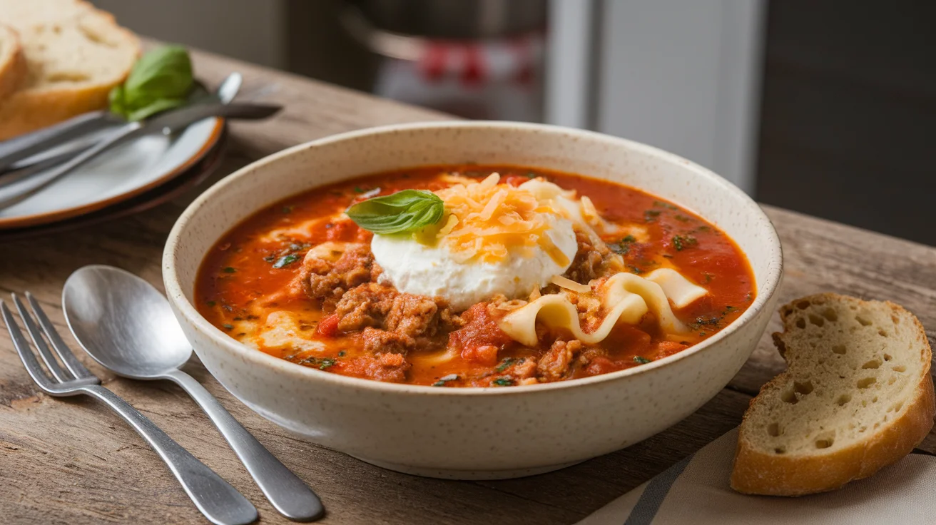 One Pot Lasagna Soup