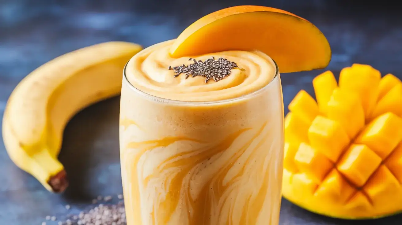 mango banana protein smoothie