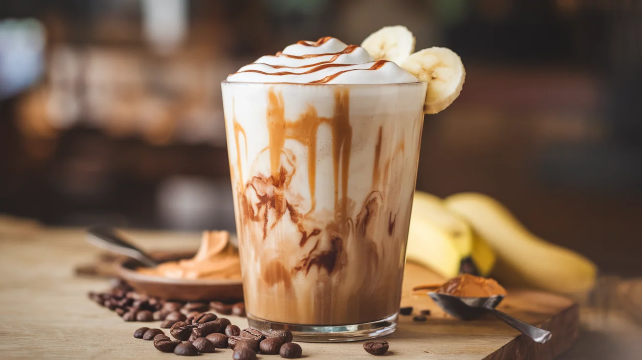 peanut butter banana protein coffee