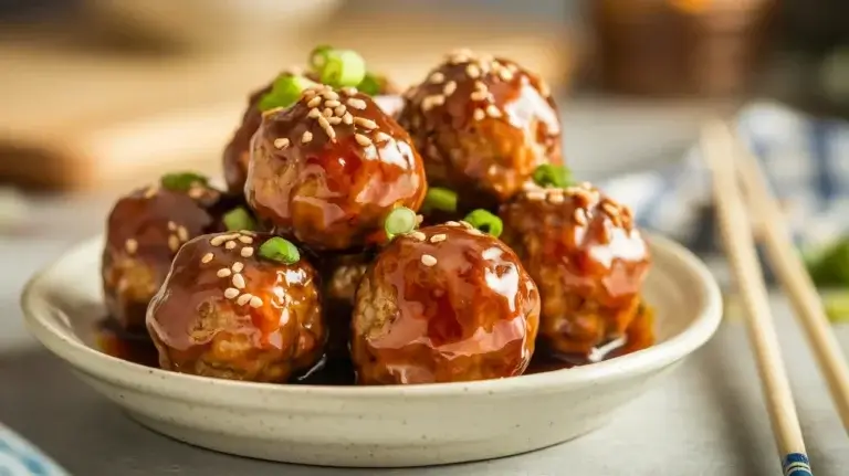 Honey-Soy Ginger Glazed Meatballs