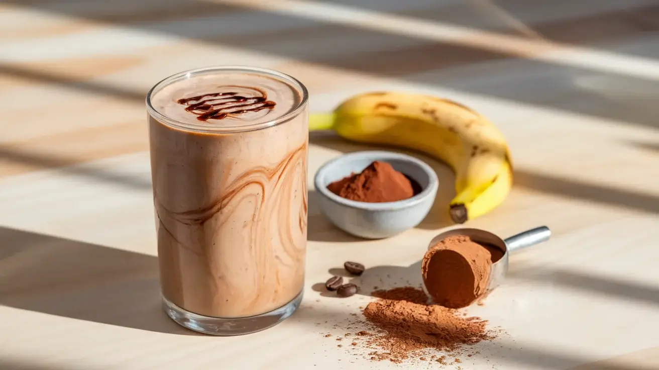 Mocha Banana Protein Smoothie