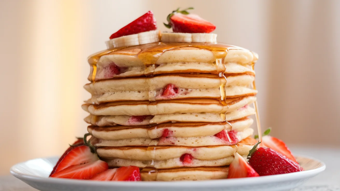 Strawberry Banana Pancakes