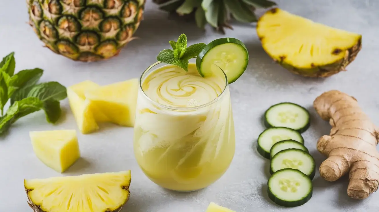 Pineapple Cucumber Ginger Detox Juice