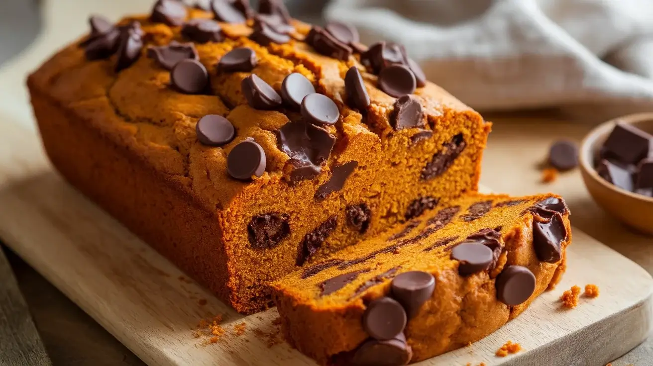 Chocolate Chunk Pumpkin Banana Loaf (Bakery-Style!)