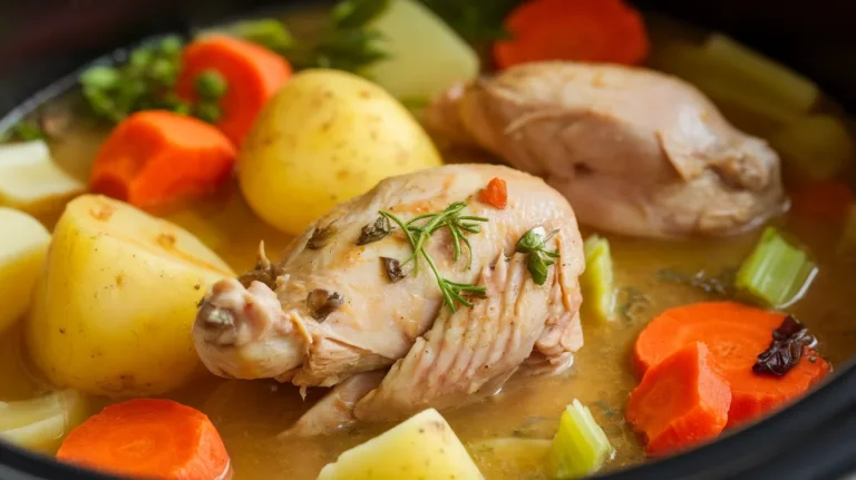 Comforting Slow Cooker Chicken & Vegetable Stew