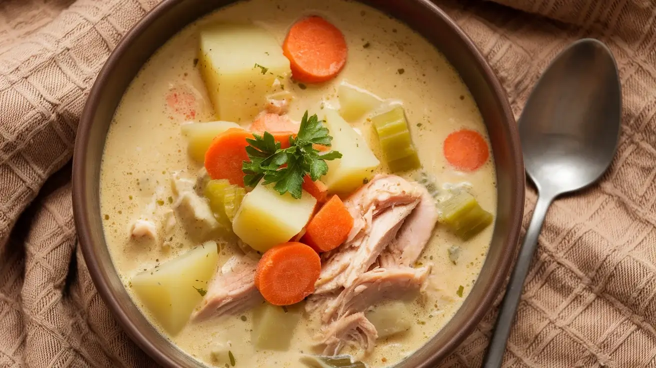 Creamy Slow Cooker Chicken & Potato Soup