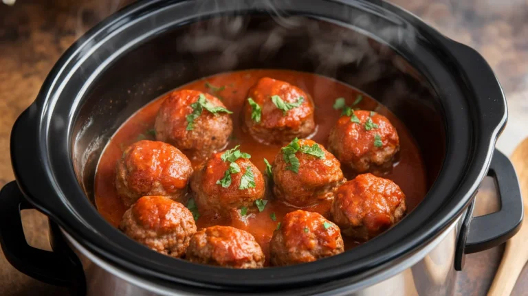 Easy Set-and-Forget Slow Cooker Meatballs
