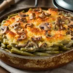 Homestyle Green Bean Casserole with Mushroom Gravy