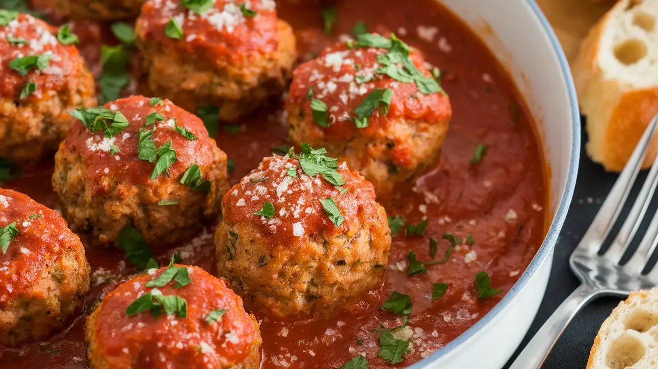 Juicy Oven-Baked Italian Meatballs with Garlic & Herbs