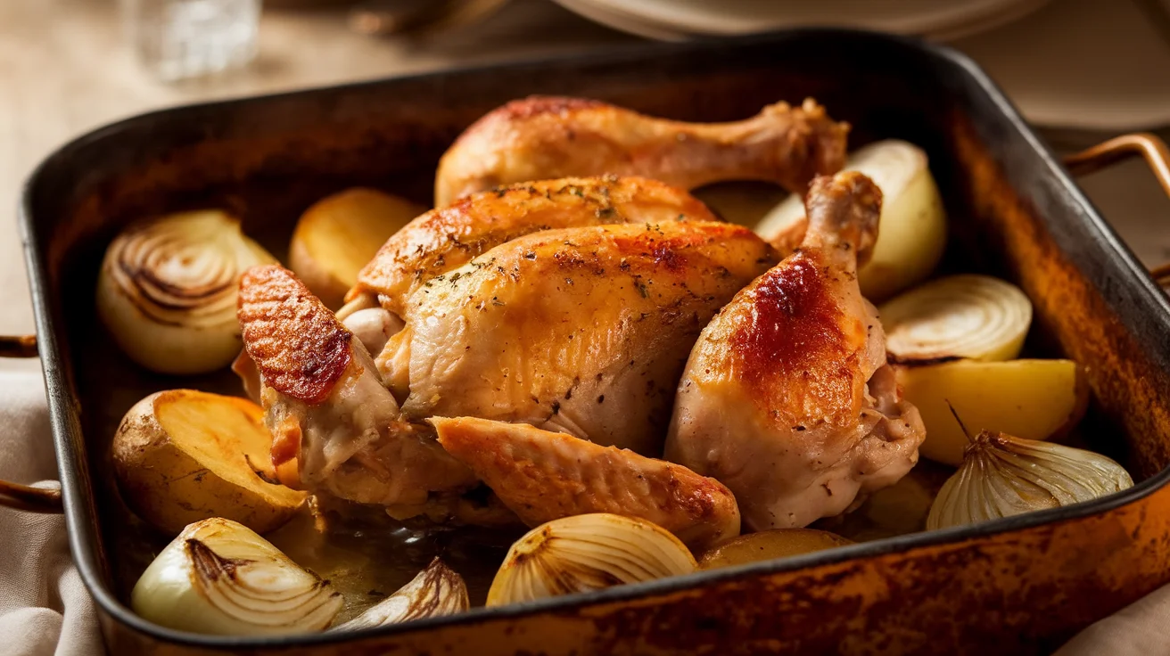 Classic Family-Style Baked Chicken with Crispy Edges