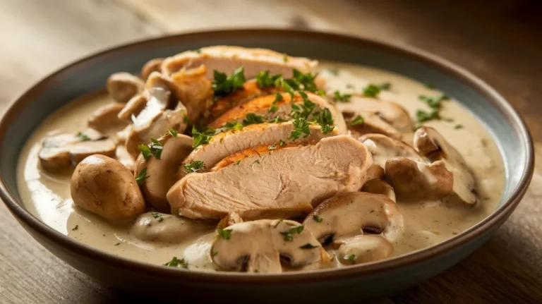 Comfort-Style Chicken Stroganoff with Extra Creamy Mushroom Sauce