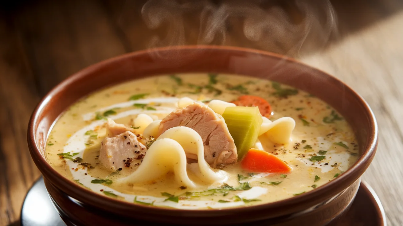 Easy Creamy Chicken Noodle Soup
