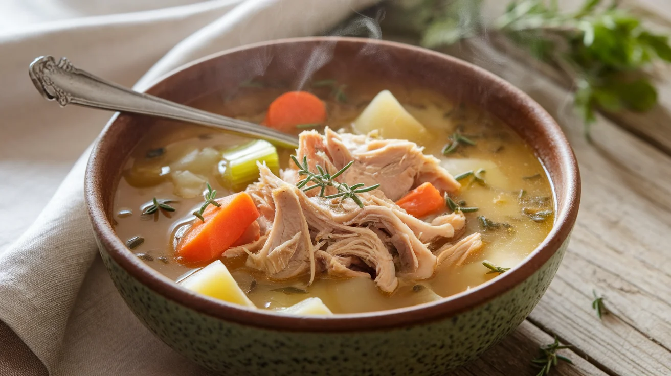 Easy Slow Cooker Chicken Soup with Tender Veggies