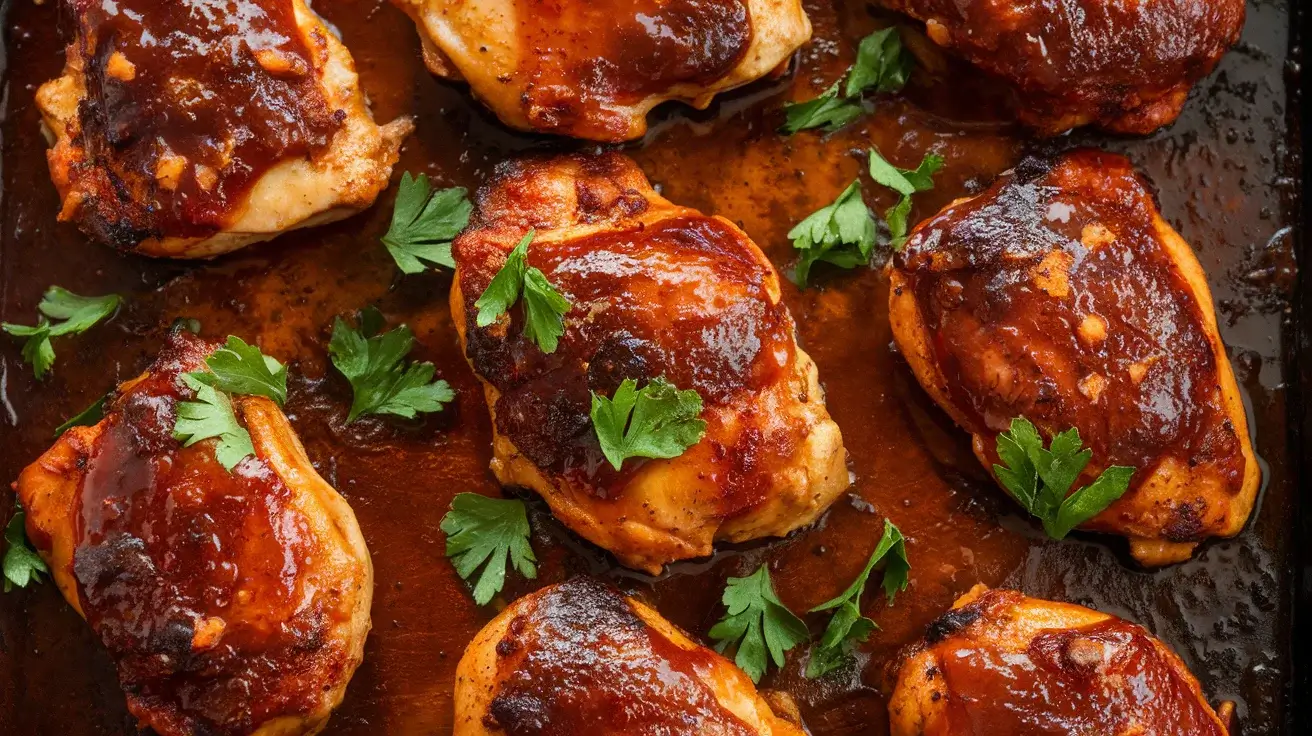 Garlic BBQ Oven-Roasted Chicken with Smoky Flavor