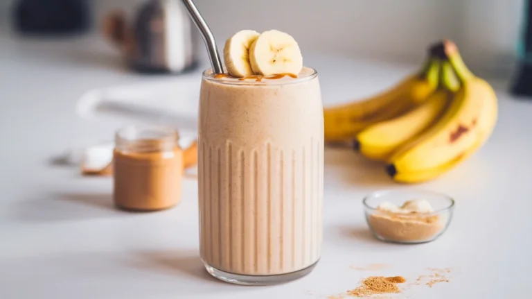 High-Protein Banana Almond Butter Smoothie