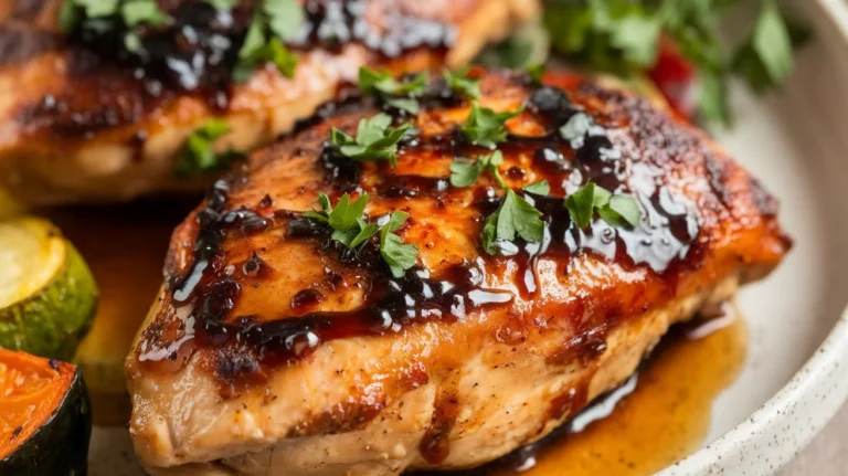 Oven-Baked Honey Balsamic Chicken Breasts (Juicy & Easy Dinner)