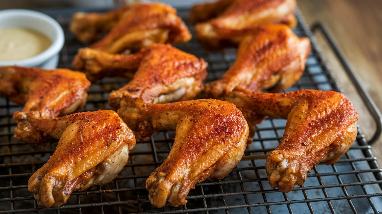 Perfectly Crispy Oven Wings with Golden Skin and Juicy Meat