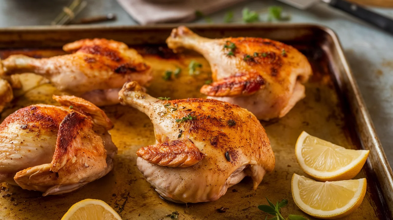 Perfectly Juicy Oven-Roasted Chicken Pieces with Simple Seasoning