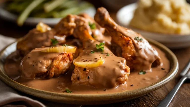 Southern-Style Smothered Chicken Wings with Rich Gravy