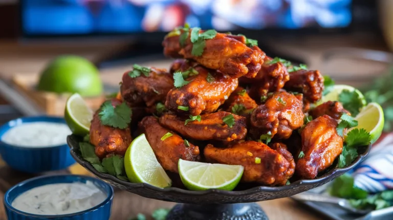 Spicy Chipotle Lime Baked Chicken Wings for Game Night