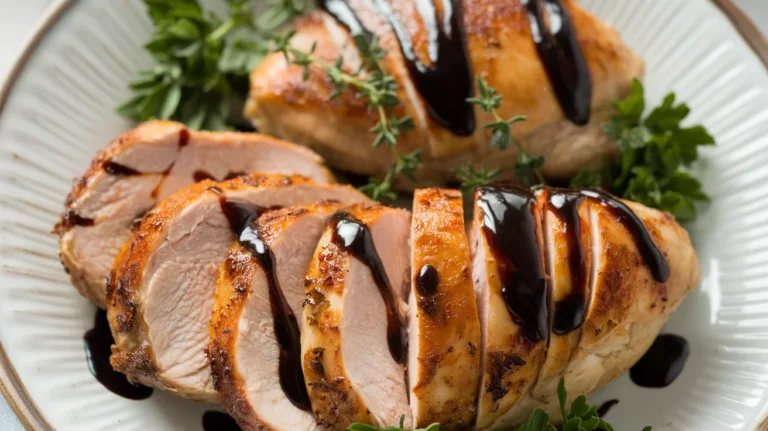Tender Oven-Roasted Chicken Breast with Balsamic Glaze