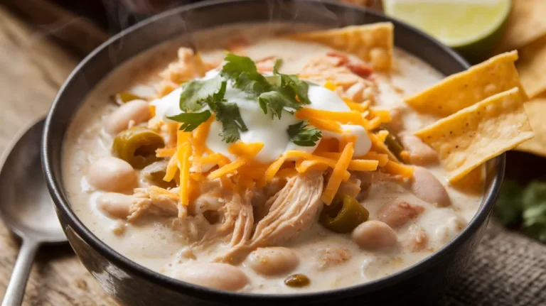 Ultra-Cozy White Chicken Chili with Cream Cheese & Green Chiles