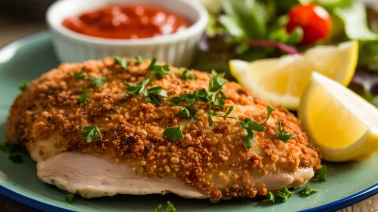 Extra Crispy Oven-Baked Chicken Cutlets with Italian Herbs