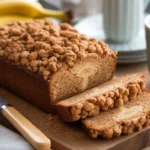 Moist Banana Streusel Loaf Cake for Brunch or Dessert