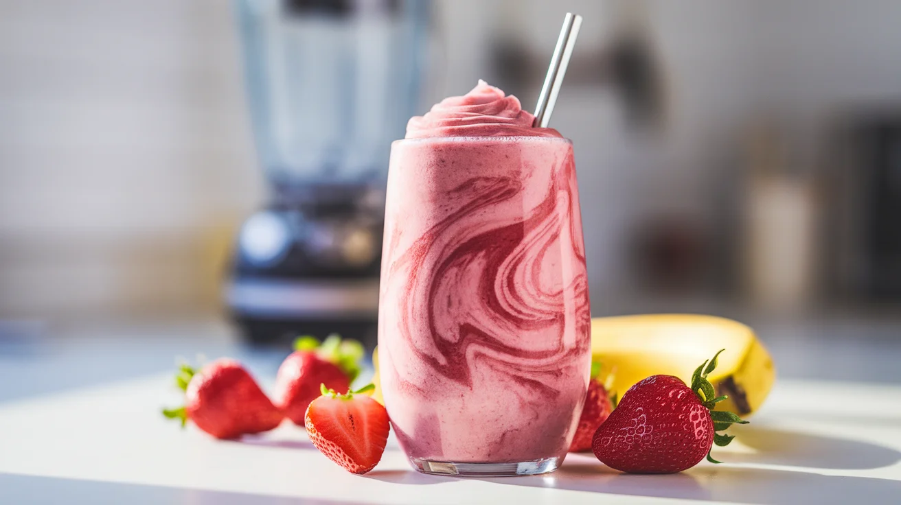 Naturally Sweet Strawberry Banana Yogurt Smoothie