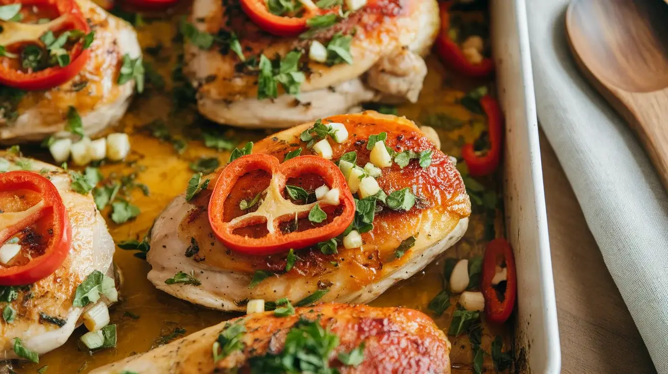 One-Pan Zesty Chicken with Pepperoncini and Herbs